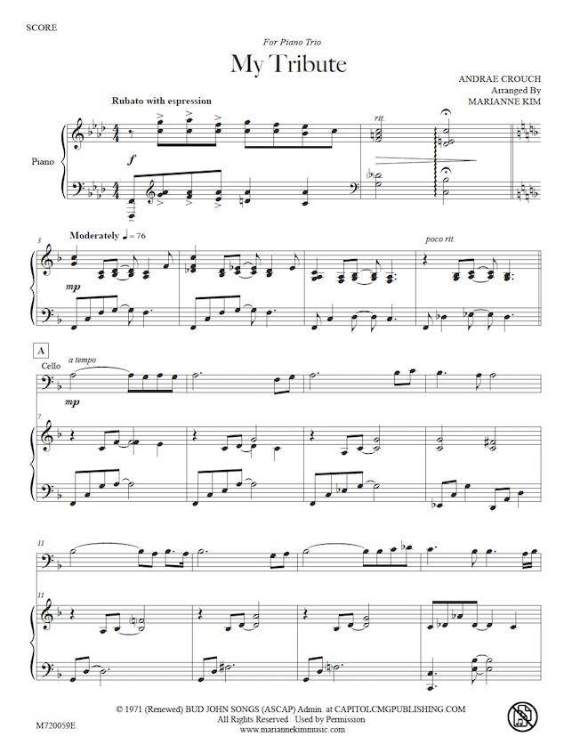 My Tribute (To God Be The Glory) – Andrae Crouch